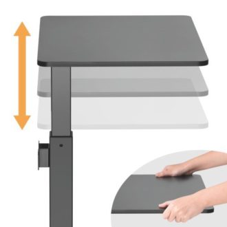 Wall Mounted Height Adjustable Desk Workstation